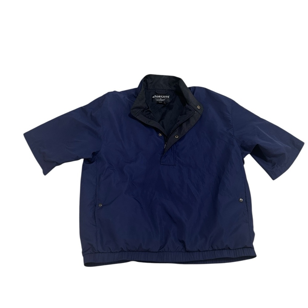 FootJoy Dryjoys men’s windbreaker navy Black 1/4 zip short sleeve large